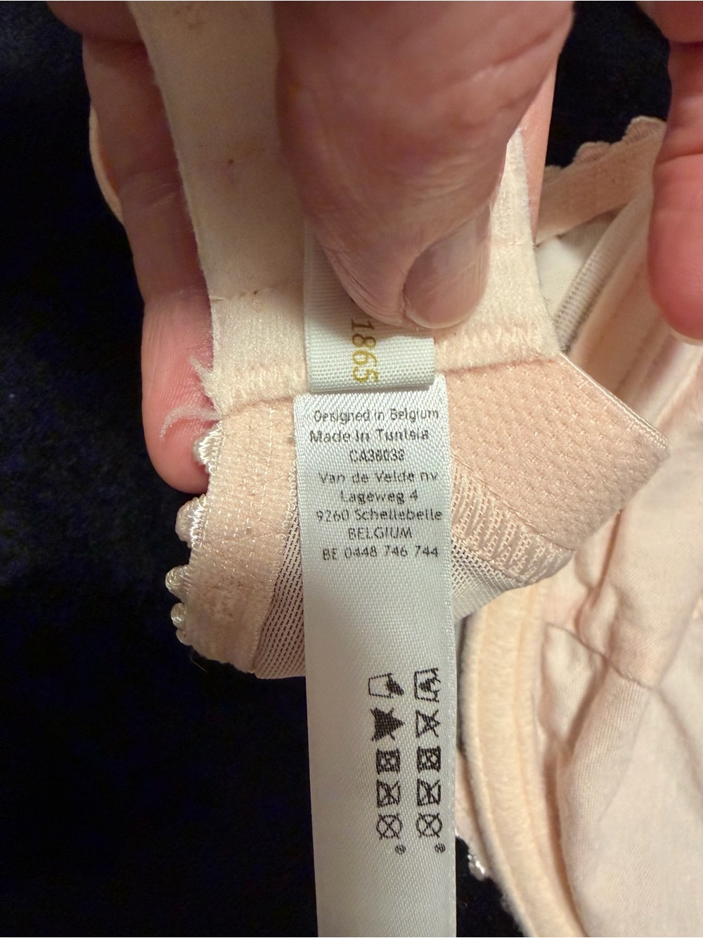 Sheer Embroidered Underwire Bra - Peach - Picture 6 of 7